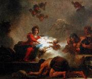 Jean-Honore Fragonard The Adoration of the Shepherds. painting